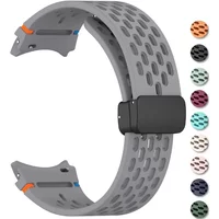 20mm Magnetic Strap for Samsung Galaxy Watch 4 5 Pro 6 7 7LTE 44mm 40mm Watch4/6 Classic Silicone Band No Gaps Bracelet Correas
