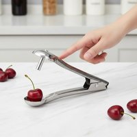Stainless Steel Cherry Fruit Kitchen Pitter Remover Olive Corer Remove Pit Tool Seed Gadge