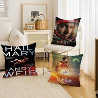 Ryan Gosling Movie Project Hail Mary 2026 Pillow Covers Sofa Decorative Home Double-sided Printing Short Plush Cushion Cover