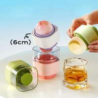 Silicone round Ice Ball Mold Press DIY Whiskey Ice Ball for Kitchen Bar Jelly Cocktail Ice Maker Round Reusable Ice Mould Tools