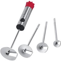 Anti-Slip Handle Home Stainless Steel Core Removal Slicer Digging Drill Fruit Corer Vegetable Peeler Spiral Cutter Opener Tool