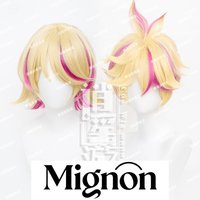 Muse Dash Kagamine Twins Cosplay Wig Tied Hair Simulation Scalp Top Halloween Gift