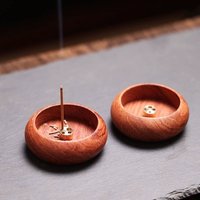 6/3/1PC Exquisite Wooden Incense Burner for Sandalwood Incense Sticks Suitable for Buddhist Worship Tea Room Desktop Home Decor