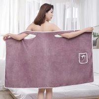 2024 Multi-function Women 80*135 Size Sexy Bathrobe Sling Sexy Tube Top Can Wear Bath Towel Soft Absorbent Bathrobe Coral Fleece