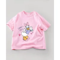 Best-selling children's 100% pure cotton cartoon T-shirt, featuring Mickey Mouse pattern,with round neck for both boys and girls