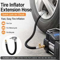 10-100cm Car Tire Air Inflat Extension Hose Motorcycle Tyre Inflation Tube Adapter Connector Hose Car Exterior Accessories