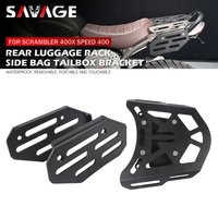 For Scrambler 400X Speed 400 Rear Luggage Rack Side Bag Saddlebag Bracket Motorcycle Suitcase Support Top Box Shelf Trunk Rack