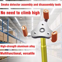 Outil multifonctionnel de démontage et d'assemblage de détecteurs de fumée pour un retrait facile des poteaux. Alarme de sécurité incendie, de température et de fumée