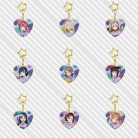 6CM Anime Love Live Keychain Kotori Minami Nico Yazawa Girl heart Acrylic Pendant Key Ring Holder Accessories for Otaku Gift