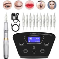 Digital Permanent Makeup Machine dermografo Eyebrow Machine Tattoo Pen For Microblading MTS Liner Shader Agulhas Easy Click
