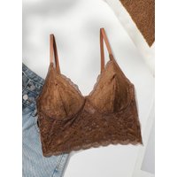 Women's Sexy Embroidered Lace Underwear Without Steel Rings Convolute Push Up Breathable Shoulder Straps Adjustable Bra MR2641