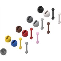 20pcsMOC parti 4592c02 73587 Base leva con leva nera mattoni compatibili fai da te Assmble Building Blocks particelle giocattolo