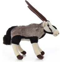 Lifelike Gemsbok Oryx Gazella Small Wild Animal Soft Stuffed Doll Plush Toy Girl Boy Birthday Christmas Gift 1pc