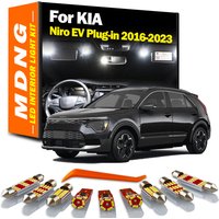 MDNG 13Pcs For KIA Niro EV Plug-in 2016 2017 2018 2019 2020 2021 2022 2023 Interior LED Bulbs Dome Reading Light Kit Accessories