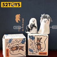 52TOYS New Genuine Ghody Little Ghost Cat Series PVC Mini Figure Blind Box Kawaii Decor Trendy Toy Surprise Gift For Girls