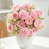 1/2Pcs Artificial Flowers 31CM Peony Fake Flower for Home Room Decor Garden Wedding Marriage Decoration Vase Flower Arrangement