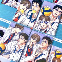 4PCS Korean Webtoon Gold Medal Series Photo Cards Set - Manga Character Double-Sided Lomo Cards Fans Gift