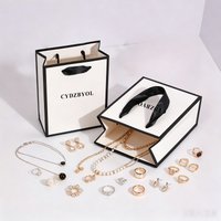 10 Pcs Customizable Small Gift Bags for Jewelry Perfume Packaging Personalized Brand Text Image Paper Bags for Weddings