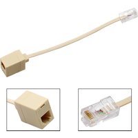 RJ45 to RJ11 Network Cable Splitter 8PIN to 6P4C Telephone Handset Wire Converter M to F Plug Landline Lan Extend Cord Adapter