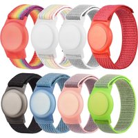 Nylon AirTag Bracelet for Kids,Watch Bands Protective Case AirTag, Adjustable Wristband for Toddler Child Elders Baby Children