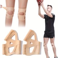 1 Pair of Silicone Knee Pads with High Elasticity Washable Ergonomic Sports Basketball Running Jump Rope Squat Knee Pressurized