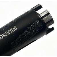 Wiertło koronowe diamentowe M14 do wiercenia na sucho, 20mm-60mm, długość 100mm, do granitu, do szlifierki kątowej, wiertło koronowe diamentowe spiekane.