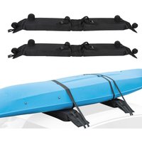 Car Soft Roof Rack Pads for Kayak Surfboard SUP Canoe Luggage Carrier SUV Crossbar Windsurfing Camping Cargo Tie Down Straps