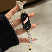 Irregular diamond studded metal strap suitable Xiaomi Band 8Pro/9Pro,For Mi band 3/4/5/6/7,8/8NFC/9/9NFC/10/10NFC,For Redmi Watc
