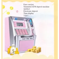 Household Portable Automatic Roll Money Savings Bank ATM Savings Bank Large Capacity Password Box Safe