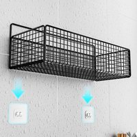 New Multifunctional Bathroom Organiser Toiletries Organiser No-Punch Bathroom Shelf Bathroom Kitchen Wall Mount Storage Rack