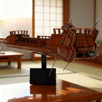 612pcs MOC Desert Skiff Star Battle UCS Model Building Blocks Creative DIY Gift Display Decor Assemble Premium Adult Kids Desk