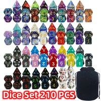 Dice Games Polyhedral Dice Set High Quality Mixed Dice Set Multiple Wonderful Sytles With Velvet Bag For DND Game RPG Board Game