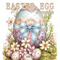 Easter Egg Coloring Book for Adult | 24 Pages Colouring Book, Drawing Supplies for Christmas, Thanksgiving
