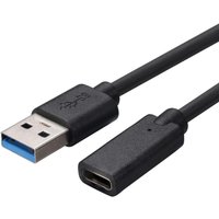 USB 3.0 Male to Type-C Female Extension Cable Compatible with USB C Interface Data Cables Hubs Card Readers OTG Data Cables