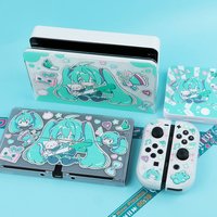 Cartoon Switch 2 Transparent Protective Case for Nintendo Switch 2/OLED Accessories Detachable Joy-Con Case Dock Cover