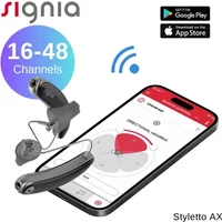 Signia Styletto AX Hearing Aids 1 Pair Suitable for Mild to Severe Hearing Loss Range Charging Bluetooth Computer Programmable