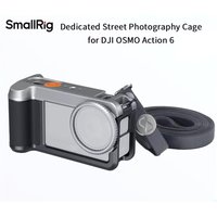 SmallRig Street Photography Cage for DJI OSMO Action 6 All-In-One Handle Grip Kit with Shoulder Strap Anti-fall Protective Cage