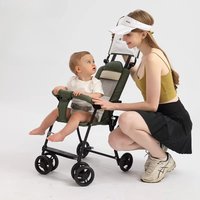 Lightweight Baby Stroller, Compact One-Hand Fold, Breathable Mesh, Portable Travel & Shopping Stroller for Infant Toddler