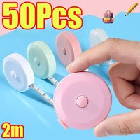 1-50Pcs Tape Measures Retractable Metric Imperial Tape Measure for Craft Fabric Cloth Sewing Tailor Weight Loss Measuring Tape