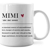 Mimi Definition Mug - 'Constant Source of Unconditional Love' Design, Perfect Gift for Grandmothers, Stylish and Heartfel