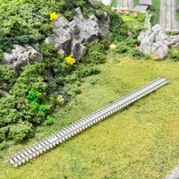 N-Scale Train Track 140mm/280mm Straight Rail for Model Railway Layouts, Compatible with TOMIX & PECO Systems, Ideal for Scenic