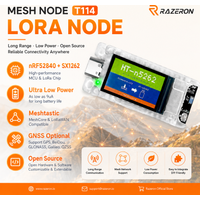 Heltec T114 V2 LoRa Meshtastic GPS-Tracker mit Display, Energiesparendes IoT Bluetooth-Entwicklungsboard zur Positionierung