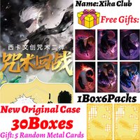 Newest Xika ClubJujutsu Kaisen Collection Boards Cards JJK Booster Box Gojo Satoru Nanami Sukuna Hobby Chrismas Gift