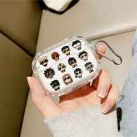 Adult Animated Superhero TPU Earphone Cover invincible Transparent Wireless Earphone Protector Case for Airpods Pro 3 2 1 4