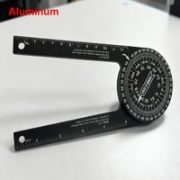 New 360° Horizontal Angle Gauge Protractor Woodworking Square Cutting Locator Angle Gauge Aluminum Alloy Plastic