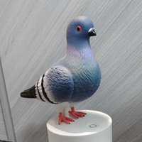 Foaming Soap Container Reusable Automatic Refillable Induction Hand Washer Dispenser Blue Bird Shape Touchless for Countertop