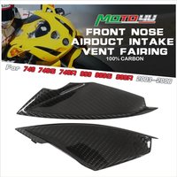 For Ducati 749 749S 749R 999 999S 999R 2003-2006 Carbon Fiber Front Upper Nose Fairing Air Intake Headlight Cover Vent Deflector