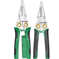 LAOA Electrician's pliers, multi-function wire stripper, 8-in-1 stainless steel needle-nose pliers with electrical measurement