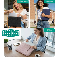 BAGSMART 13-13.3 inch Laptop Sleeve Portable Laptop Cover Compatible Computer Protective Case with Pocket