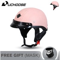 AliExpress UCHOOSE Retro motorcycle helmet, men's and women's half helmet, all season riding scooter, bicycle helmet, personalized new style